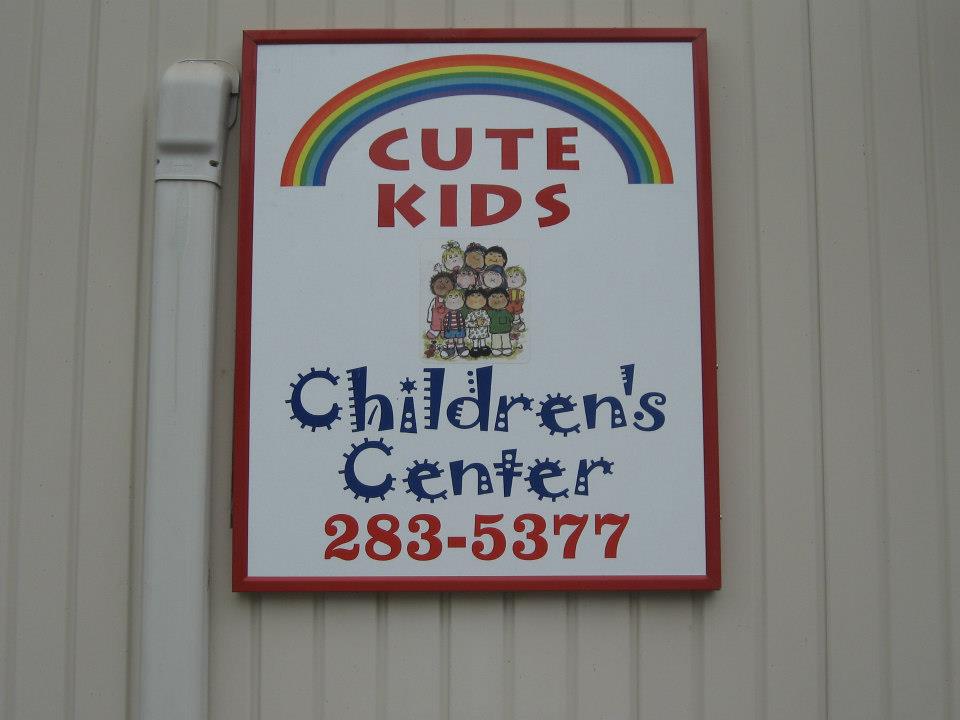 Cute Kids Children's Center sign outside our building